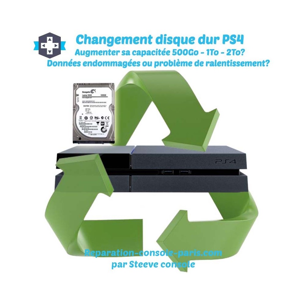 Remplacement et Réparation des problemes de disque dur PS4