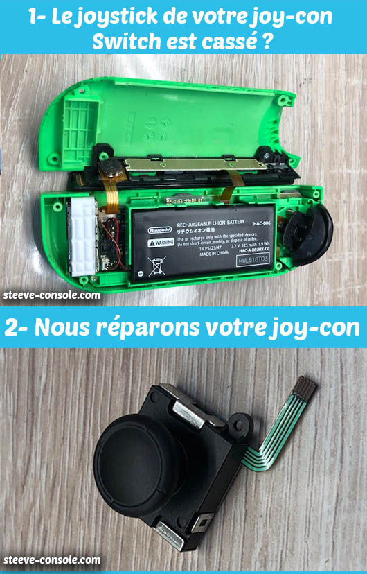 Réparation paire de manette Joy-Con Nintendo Switch